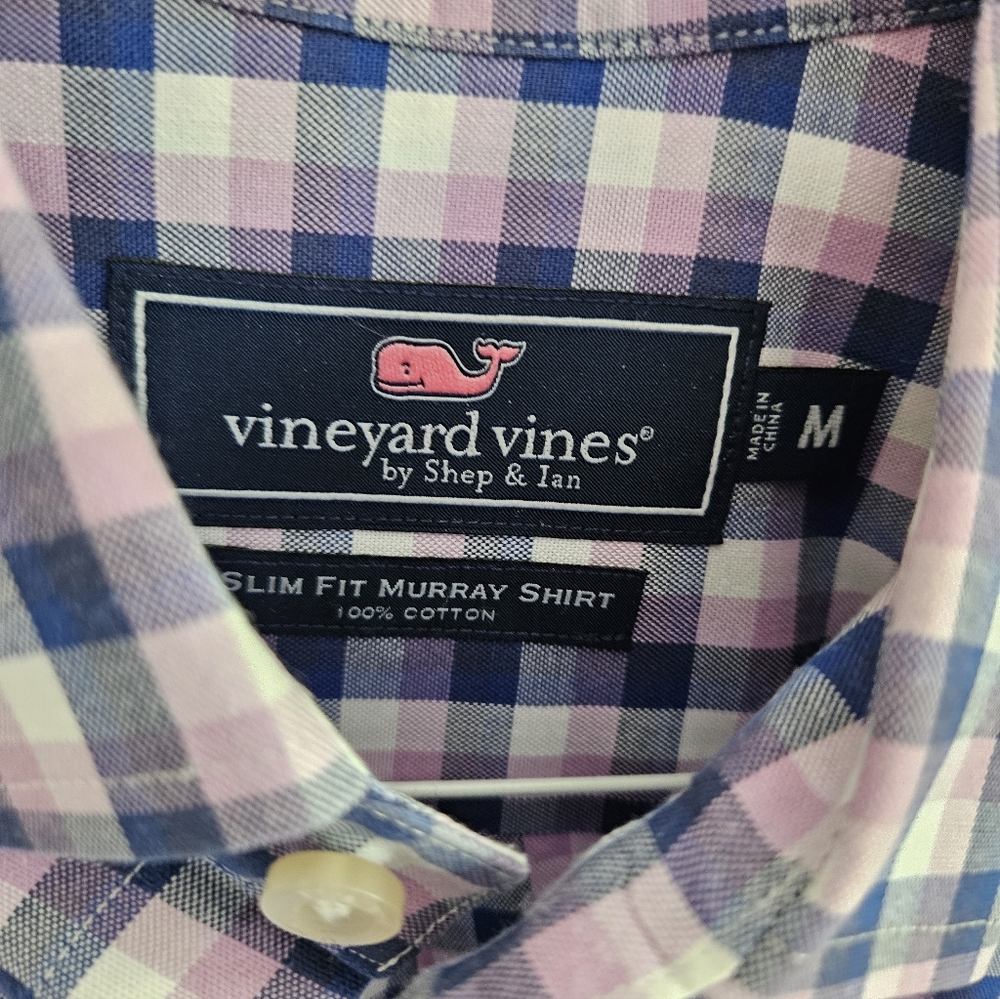 Vineyard Vines Check Button Down Murray Shirt Sli… - image 2